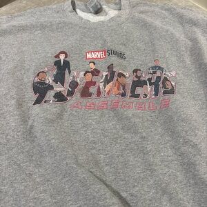 Gildan Gray Avengers Assemble Sweater
